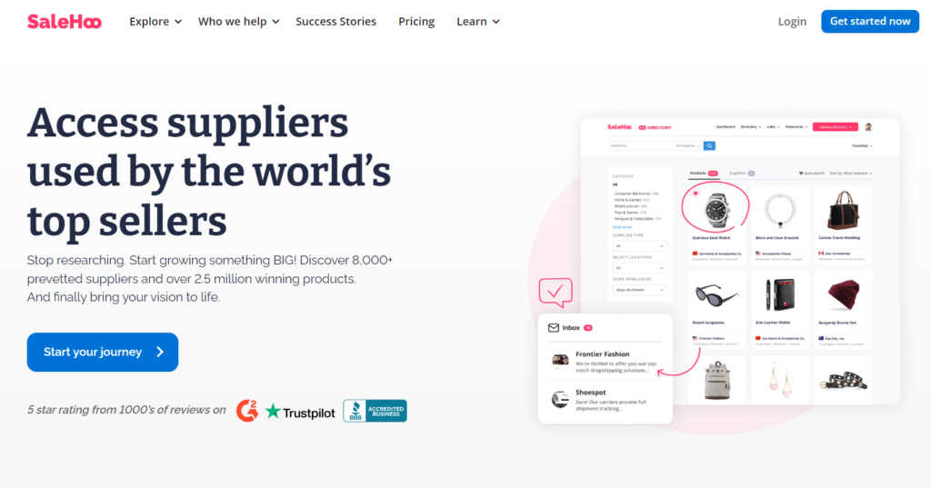 Support for Various Business Models with SaleHoo